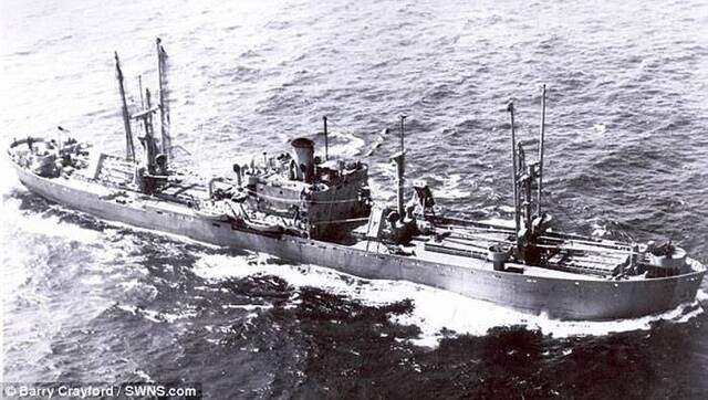 美国二战沉船“理查德.蒙哥马利号战船”载1400吨爆炸品 声纳扫描重现真身