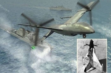 美军研新一代无人机 可用尾部着地垂直降落